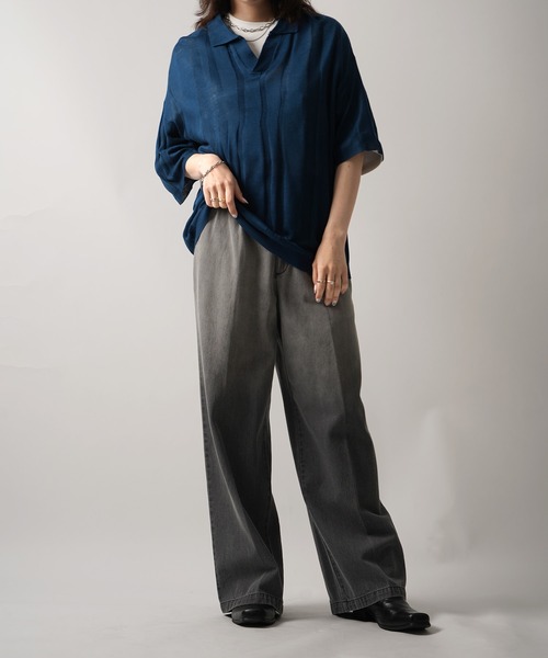 HERG1 メンズニットポロ HERG1 MENS HIBRID MESH KNIT POLO (DE Limited)