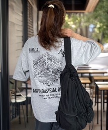 レトロ ポップ ストリート ワイドシルエット 半袖 Tシャツ 韓国 ファッション