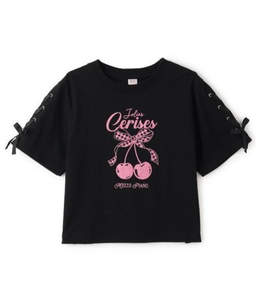 セール】【Cuugal掲載】【接触冷感】袖レースアップリボン