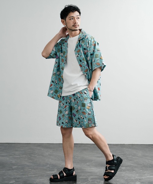 KRIFF MAYER(クリフメイヤー)の「KRIFF MAYER クリフメイヤー かるさらエアーエンジョイショーツ/総柄イージーショートパンツ 2447822(その他パンツ・メンズ・イエロー/サックスブルー/グレー/ナチュラル・XL/M/L)」の15枚目の写真