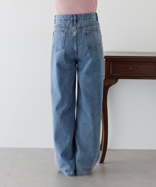 ハートダメージデニムパンツ（デニムパンツ）｜BLUEEAST（ブルー  