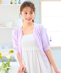 Feroux（フェルゥ）の「ハーフスリーブ カーディガン（カーディガン/ボレロ）」