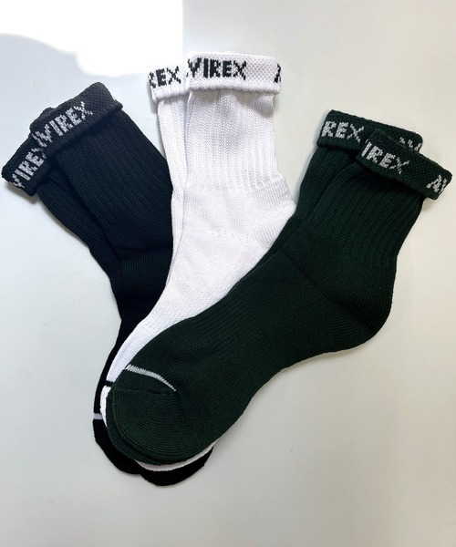 AVIREX（アヴィレックス）の「【AVIREX】アビレックス クルーソックス 3足セット W-001（ソックス/靴下・メンズ・マルチ・FREE）」の3枚目の写真