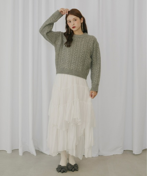 Olu.（オルドット）の「ビッグリボンストラップパンプス（パンプス・レディース・ドット/ブラック/グレー・35/37/39）」の15枚目の写真