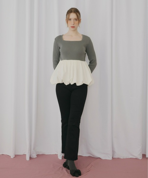 Olu.（オルドット）の「ビッグリボンストラップパンプス（パンプス・レディース・ドット/ブラック/グレー・35/37/39）」の18枚目の写真