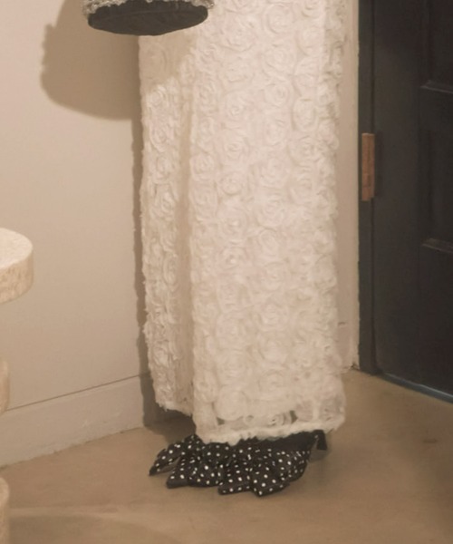 Olu.（オルドット）の「ビッグリボンストラップパンプス（パンプス・レディース・ドット/ブラック/グレー・35/37/39）」の20枚目の写真