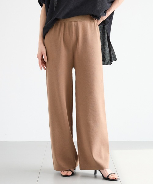 BARNYARDSTORM（バンヤードストーム）の「BARNYARDSTORM / プレーンニットパンツ（その他パンツ・レディース・ブラック/ブラウン・S/M）」の3枚目の写真