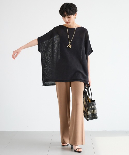 BARNYARDSTORM（バンヤードストーム）の「BARNYARDSTORM / プレーンニットパンツ（その他パンツ・レディース・ブラック/ブラウン・S/M）」の4枚目の写真