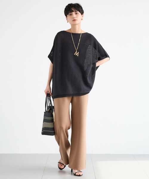 BARNYARDSTORM（バンヤードストーム）の「BARNYARDSTORM / プレーンニットパンツ（その他パンツ・レディース・ブラック/ブラウン・S/M）」の5枚目の写真