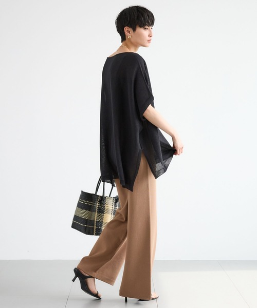 BARNYARDSTORM（バンヤードストーム）の「BARNYARDSTORM / プレーンニットパンツ（その他パンツ・レディース・ブラック/ブラウン・S/M）」の7枚目の写真