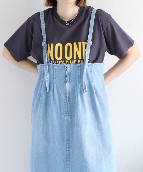 cepo（セポ）の「スラブコットン天竺ロゴショートスリーブTee（Tシャツ/カットソー・レディース・ブルー/オフホワイト/チャコール・M）」の21枚目の写真