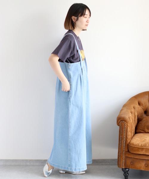 cepo（セポ）の「スラブコットン天竺ロゴショートスリーブTee（Tシャツ/カットソー・レディース・ブルー/オフホワイト/チャコール・M）」の19枚目の写真
