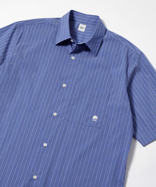 TAKEO KIKUCHI（タケオキクチ）の「【LIMITED】ワンポイント刺繍 半袖シャツ（シャツ/ブラウス・メンズ・ホワイト/ブルー/ネイビー/ブルー系2/ネイビー系2/ホワイト系3/サックスブルー・04/03/02/01/05）」の7枚目の写真