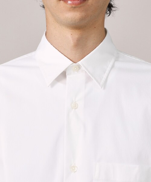 TAKEO KIKUCHI（タケオキクチ）の「【LIMITED】ワンポイント刺繍 半袖シャツ（シャツ/ブラウス・メンズ・ホワイト/ブルー/ネイビー/ブルー系2/ネイビー系2/ホワイト系3/サックスブルー・04/03/02/01/05）」の12枚目の写真