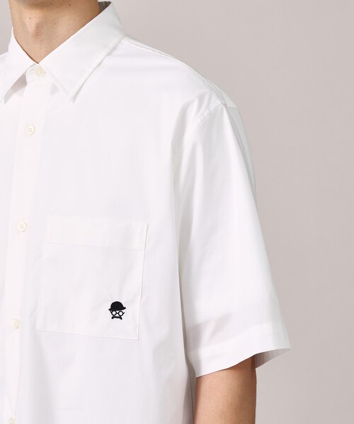 TAKEO KIKUCHI（タケオキクチ）の「【LIMITED】ワンポイント刺繍 半袖シャツ（シャツ/ブラウス・メンズ・ホワイト/ブルー/ネイビー/ブルー系2/ネイビー系2/ホワイト系3/サックスブルー・04/03/02/01/05）」の13枚目の写真