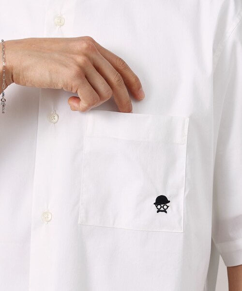 TAKEO KIKUCHI（タケオキクチ）の「【LIMITED】ワンポイント刺繍 半袖シャツ（シャツ/ブラウス・メンズ・ホワイト/ブルー/ネイビー/ブルー系2/ネイビー系2/ホワイト系3/サックスブルー・04/03/02/01/05）」の15枚目の写真