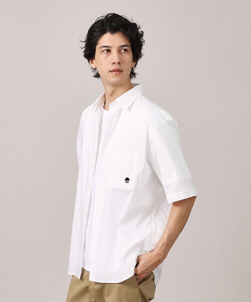 TAKEO KIKUCHI（タケオキクチ）の「【LIMITED】ワンポイント刺繍 半袖シャツ（シャツ/ブラウス・メンズ・ホワイト/ブルー/ネイビー/ブルー系2/ネイビー系2/ホワイト系3/サックスブルー・04/03/02/01/05）」の17枚目の写真