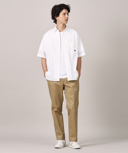 TAKEO KIKUCHI（タケオキクチ）の「【LIMITED】ワンポイント刺繍 半袖シャツ（シャツ/ブラウス・メンズ・ホワイト/ブルー/ネイビー/ブルー系2/ネイビー系2/ホワイト系3/サックスブルー・04/03/02/01/05）」の18枚目の写真