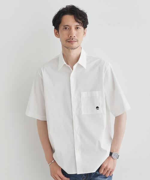 TAKEO KIKUCHI（タケオキクチ）の「【LIMITED】ワンポイント刺繍 半袖シャツ（シャツ/ブラウス・メンズ・ホワイト/ブルー/ネイビー/ブルー系2/ネイビー系2/ホワイト系3/サックスブルー・04/03/02/01/05）」の19枚目の写真