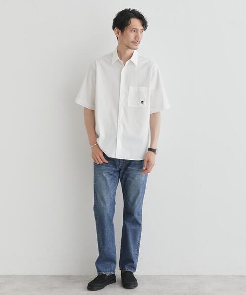 TAKEO KIKUCHI（タケオキクチ）の「【LIMITED】ワンポイント刺繍 半袖シャツ（シャツ/ブラウス・メンズ・ホワイト/ブルー/ネイビー/ブルー系2/ネイビー系2/ホワイト系3/サックスブルー・04/03/02/01/05）」の20枚目の写真