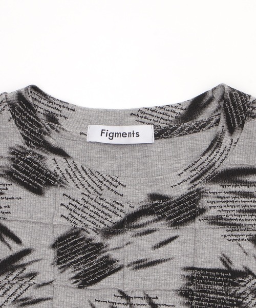 Figments（フィグメンツ）の「オールオーバーパンクロゴＴ（Tシャツ/カットソー・レディース・ホワイト/グレー・FREE）」の5枚目の写真