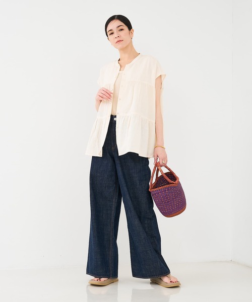 collex（コレックス）の「切替ギャザーブラウス（シャツ/ブラウス・レディース・ブラック/ピンク/ベージュ・フリー）」の15枚目の写真