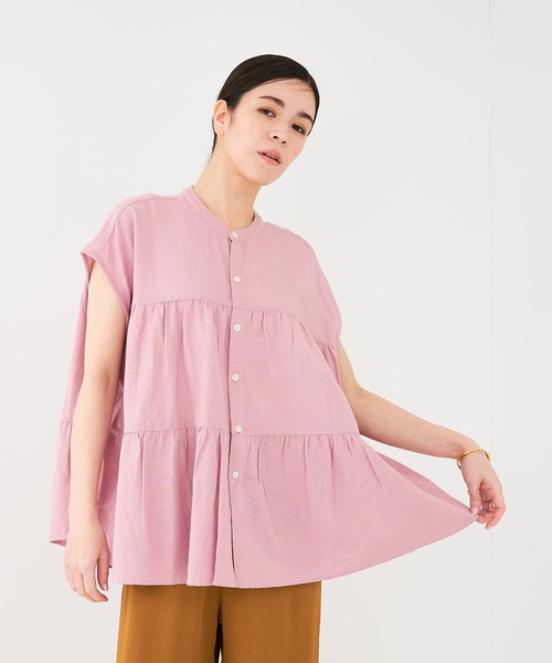 collex（コレックス）の「切替ギャザーブラウス（シャツ/ブラウス・レディース・ブラック/ピンク/ベージュ・フリー）」の18枚目の写真