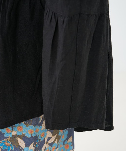 collex（コレックス）の「切替ギャザーブラウス（シャツ/ブラウス・レディース・ブラック/ピンク/ベージュ・フリー）」の9枚目の写真