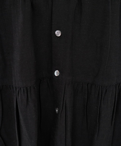 collex（コレックス）の「切替ギャザーブラウス（シャツ/ブラウス・レディース・ブラック/ピンク/ベージュ・フリー）」の10枚目の写真