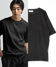 +CLOSET（プラスクローゼット）の「ウェーブテクスチャTシャツ（Tシャツ/カットソー）」