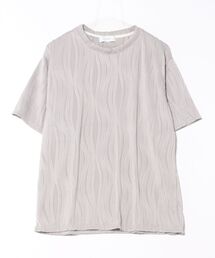 CLOSET（クローゼット）の「ウェーブテクスチャTシャツ（Tシャツ/カットソー）」