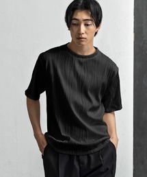 CLOSET（クローゼット）の「ウェーブテクスチャTシャツ（Tシャツ/カットソー）」