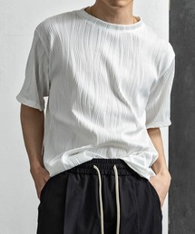 +CLOSET（プラスクローゼット）の「ウェーブテクスチャTシャツ（Tシャツ/カットソー）」