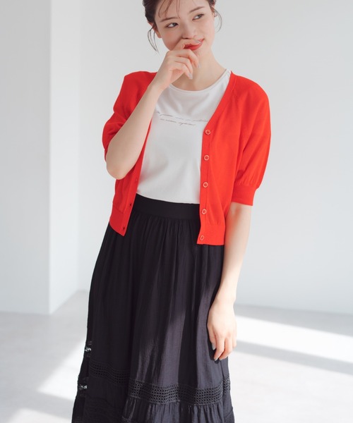 MISCH MASCH(ミッシュマッシュ)の「2025春夏新作 レース切替ティアードスカート(スカート・レディース・ブラック/ホワイト・フリ-)」の6枚目の写真