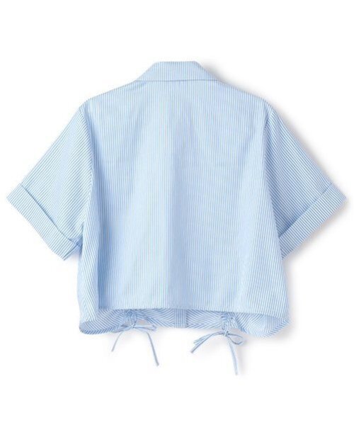 by LOVEiT（バイラビット）の「ドロストオーバーシャツ（シャツ/ブラウス・キッズ・オフホワイト/ブルー・120cm/130cm/140cm/150cm/160cm）」の3枚目の写真