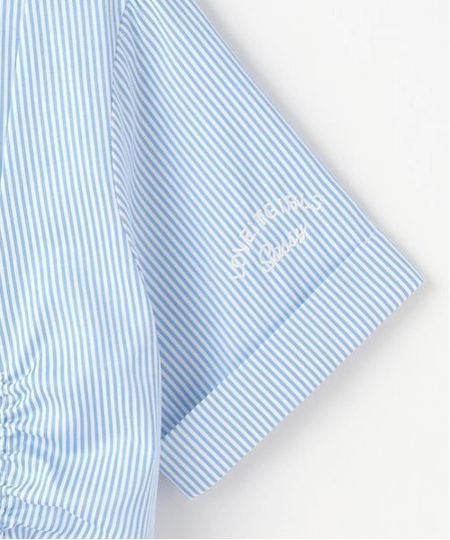 by LOVEiT（バイラビット）の「ドロストオーバーシャツ（シャツ/ブラウス・キッズ・オフホワイト/ブルー・120cm/130cm/140cm/150cm/160cm）」の5枚目の写真