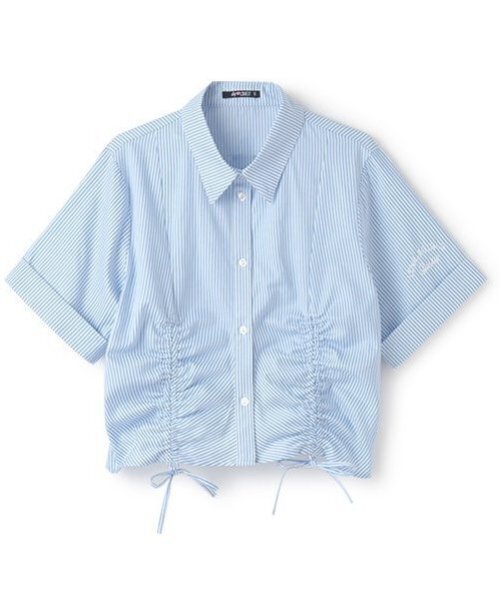 by LOVEiT（バイラビット）の「ドロストオーバーシャツ（シャツ/ブラウス・キッズ・オフホワイト/ブルー・120cm/130cm/140cm/150cm/160cm）」の9枚目の写真