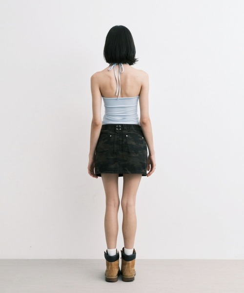 Midnight Move（ミッドナイトムーブ）の「Midnight Move／BELTスカート（スカート・レディース・カーキ/ブラック・SMALL）」の15枚目の写真