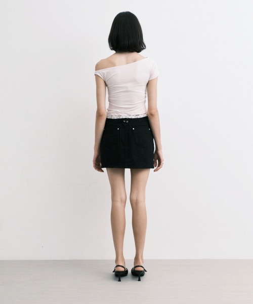 Midnight Move（ミッドナイトムーブ）の「Midnight Move／BELTスカート（スカート・レディース・カーキ/ブラック・SMALL）」の20枚目の写真