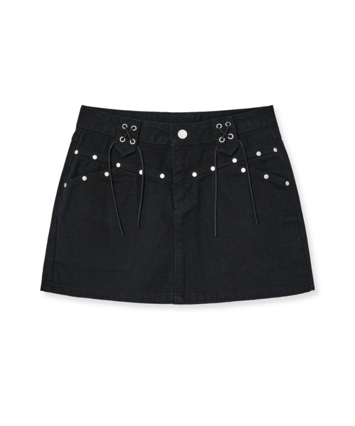 Midnight Move（ミッドナイトムーブ）の「Midnight Move／BELTスカート（スカート・レディース・カーキ/ブラック・SMALL）」の6枚目の写真