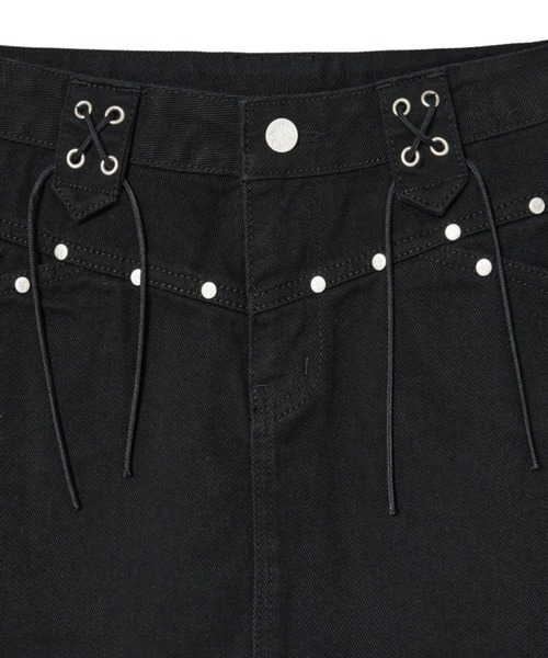 Midnight Move（ミッドナイトムーブ）の「Midnight Move／BELTスカート（スカート・レディース・カーキ/ブラック・SMALL）」の8枚目の写真