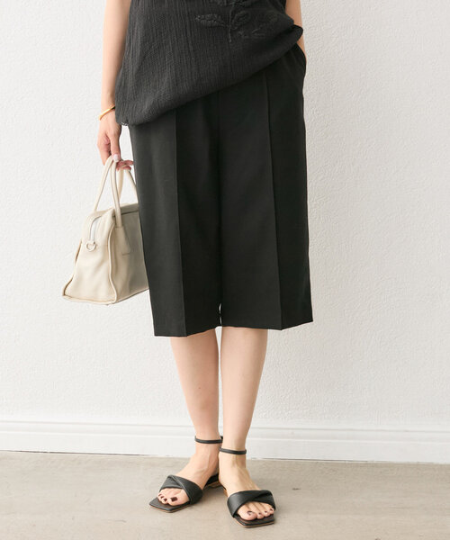 RIVE DROITE（リヴドロワ）の「【à Nice （ア ・ニース）】バミューダパンツ（その他パンツ・レディース・ブラック・36/38）」の6枚目の写真