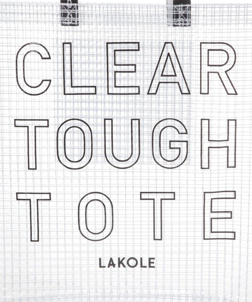 LAKOLE（ラコレ）の「クリアチェックトートバッグ / 494812（トートバッグ・レディース・ブラック/ホワイト・FREE）」の7枚目の写真