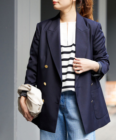 ダブルブレステッド クレスト ブレザー（テーラードジャケット