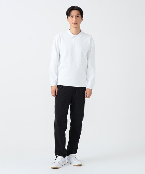 BEAMS GOLF(ビームスゴルフ)の「▲B.G.THREE / ALL-TIME ロングスリーブ ニットポロシャツ(ニット/セーター・メンズ・ブラック/ホワイト/ネイビー・LARGE/MEDIUM)」の7枚目の写真