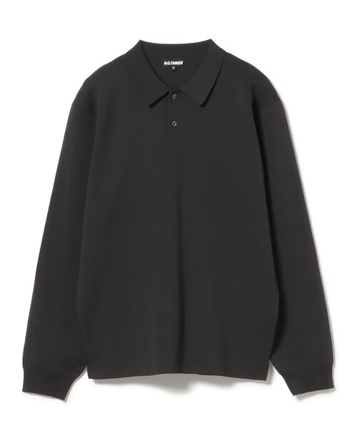 BEAMS GOLF(ビームスゴルフ)の「▲B.G.THREE / ALL-TIME ロングスリーブ ニットポロシャツ(ニット/セーター・メンズ・ブラック/ホワイト/ネイビー・LARGE/MEDIUM)」の16枚目の写真