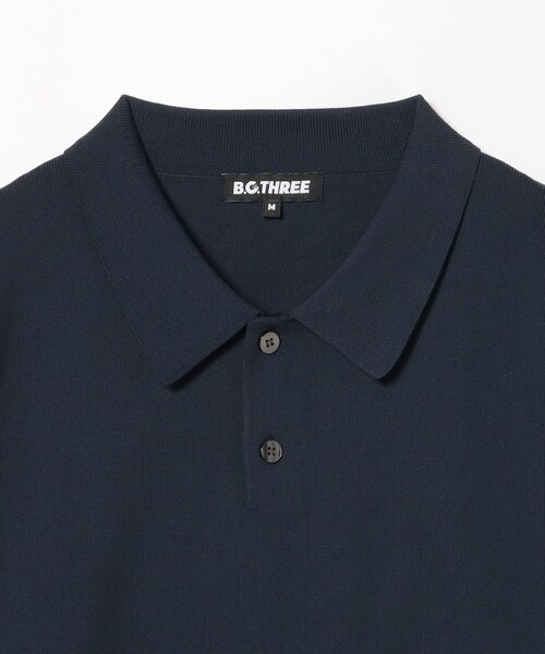 BEAMS GOLF(ビームスゴルフ)の「▲B.G.THREE / ALL-TIME ロングスリーブ ニットポロシャツ(ニット/セーター・メンズ・ブラック/ホワイト/ネイビー・LARGE/MEDIUM)」の20枚目の写真