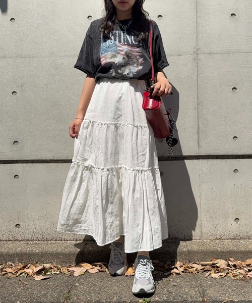 AS KNOW AS plus（アズノゥアズプラス）の「●ヴィンテージ風プリント オーバーサイズ半袖Tシャツ（Tシャツ/カットソー・レディース・ブラック/グレー/ブルー・FREE）」の7枚目の写真