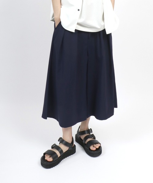 ANPAS(アンパス)の「Three quarter Stretch Wide Pants/ストレッチ ワイドパンツ ガウチョパンツ クロップド丈 7分丈 メンズ レディース(その他パンツ・メンズ・ブラック/ネイビー/ブラウン・M/L)」の12枚目の写真