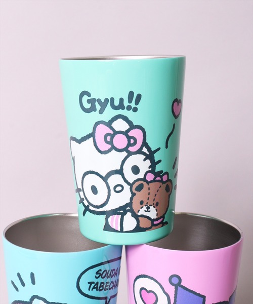 OS)【sanrio】カップホルダーにもなる ステンレス タンブラー[460ml